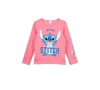 Disney Lilo y Stitch, camiseta de manga larga, para niña, rosa, 3 años