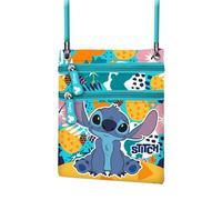 Disney, Bolso Action Vertical Unisex Kids, Turquesa Lilo y Stitch, One Size