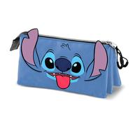 Disney lilo y stitch cool-estuche portatodo triple, azul, 23 x 11 cm