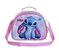 Disney Lilo y Stitch Cosmic-Bolsa Portamerienda 3D, Rosa, 26 x 20 cm