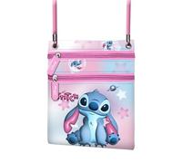 Disney Lilo y Stitch Cosmic-Bolso Action Vertical, Rosa, 15 x 17 cm