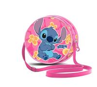 Disney Lilo y Stitch Cute-Bolso Redondo, Rosa, 18,5 x 18,5 cm