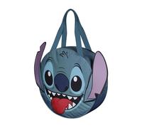 Disney Lilo y Stitch Face-Bolsa de Playa Jumbo, Azul, 53 x 50 cm, Capacidad 42 L