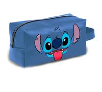 Disney lilo y stitch face-neceser de viaje brick plus, azul, 25 x 12 c