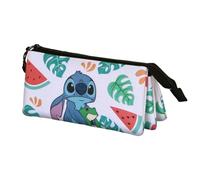 Disney Lilo y Stitch Frog-Estuche Portatodo Triple, Multicolor, 23 x 11 cm