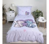 Disney Lilo Y Stitch Funda de Edredón Individual & Ue Almohada Corazón Algodón