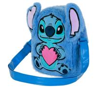 Disney lilo y stitch heart-bolso bandolera cuadrado plush, azul