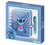 Disney lilo y stitch heart-pack de diario plush + bolígrafo de 6 colo