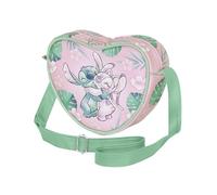 Disney Lilo y Stitch Hug-Bolso Corazón Casual, Rosa, 21 x 15,5 cm
