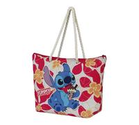Disney Lilo y Stitch Ice Cream-Bolsa de Playa Soleil, Rosa, 52 x 37 cm