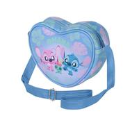 Disney Lilo y Stitch Jolly-Bolso Corazón Casual, Azul, 21 x 15,5 cm