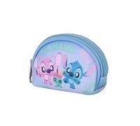 Disney Lilo y Stitch Jolly-Monedero Oval Casual, Azul, 12 x 9 cm