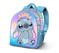 Disney Lilo y Stitch Mischievous-Mochila Basic, Azul 30 x 38 cm, Capacidad 13 L