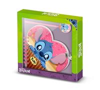 Disney Lilo y Stitch Muffin-Diario Corazón Llave + Boli, Rosa