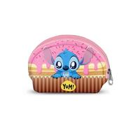 Disney Lilo y Stitch Muffin-Monedero Oval Casual, Rosa, 12 x 9 cm