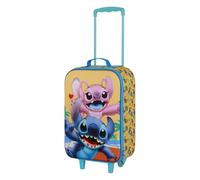 Disney Lilo y Stitch Ocean-Maleta Trolley Soft 3D, Azul, 17 x 33 x 52 cm, Capacidad 26 L
