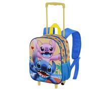 Disney Mochila 3D con ruedas Lilo y Stitch Ocean Pequeña Azul 26 x 34 cm 7 L