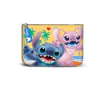 Disney Lilo y Stitch Ocean-Monedero Cuadrado Pequeño, Azul, 13 x 10 cm