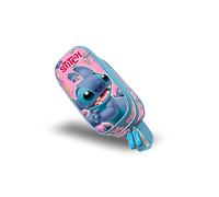 Disney Lilo y Stitch Surprise-Estuche Portatodo 3D Doble, Azul, 22 x 10 cm