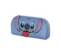 Disney Lilo y Stitch Tongue-Bolsa de Aseo Jelly Pequeña, Azul, 27 x 14 cm