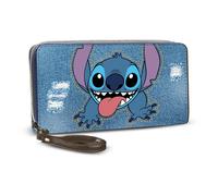 Disney lilo y stitch updown-billetero essential, azul, 19 x 10 cm