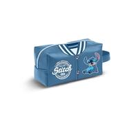 Disney Neceser de viaje Lilo y Stitch Varsity Brick Plus Azul 27 x 13 cm
