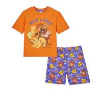 Disney Lion King - Pijama para niños, conjunto de pijama Simba, producto oficial del Rey León, naranja, 5-6 años