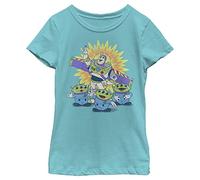 Disney Little, Big Pixar Toy Story Vintage Buzz Girls Short Sleeve Tee Shirt