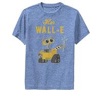Disney Little, Big Wall-E Boys Short Sleeve Tee Shirt, Royal Blue Heather, Large