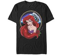 Disney Little Mermaid Ariel Part of Your World Graphic T-Shirt Camiseta, Negro, XL para Hombre