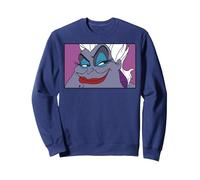 Disney Little Mermaid Ursula Comic Artsy Fleece Sudadera, Unisex para adultos, Azul Marino, S