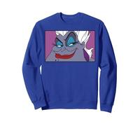 Disney Little Mermaid Ursula Comic Artsy Fleece Sudadera, Unisex para adultos, Azul Real, M