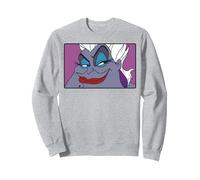 Disney Little Mermaid Ursula Comic Artsy Fleece Sudadera, Unisex para adultos, Gris Jaspeado, XL