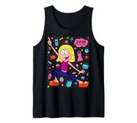 Disney Lizzie McGuire Cartoon Lizzie Daily Life Icon Collage Camiseta sin Mangas