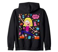 Disney Lizzie McGuire Cartoon Lizzie Daily Life Icon Collage Sudadera con Capucha