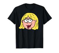 Disney Lizzie McGuire Cartoon Lizzie Iconic Big Face Logo Camiseta