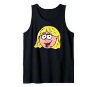 Disney Lizzie McGuire Cartoon Lizzie Iconic Big Face Logo Camiseta sin Mangas