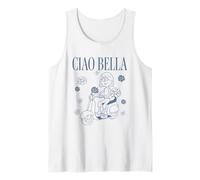 Disney Lizzy McGuire Ciao Bella Lizzie Outline Retro Logo Camiseta sin Mangas