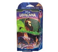 Disney Lorcana Scar Y Kronk Starter Deck + Booster Pack Inglés TCG