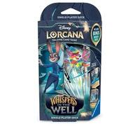 Disney Lorcana Whispers in the Well - Mazo de inicio Zafiro / Acero (inglés)