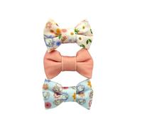 DISNEY Lote de 3 pinzas para el pelo con lazo - Animales Disney Bambi, Tigger, Marie - Ideales para pelo corto - Pinzas ligeras y seguras - Accesorio para bebés y niños - Producto oficial Disney