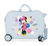 Maleta Infantil 2 Ruedas Multidireccionales Love Minnie Heart Azul