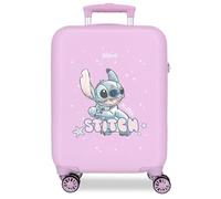 Disney Lovely Stitch Maleta de Cabina Morado 33x50x20 cms Rígido 2 kgs Cierre de combinación Lateral ABS 2 kgs 28L Equipaje de Mano
