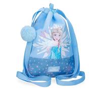 Disney Bolsa de mensajero Magic Ice para niñas, azul