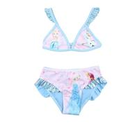 Disney Maillot de Bain La Reine Des Neiges. Juego de Camisa para Nadar, Azul, 6 años para Niñas
