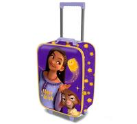 Disney-maleta trolley soft 3d, 17 x 33 x 52 cm, capacidad 26 l, lila w
