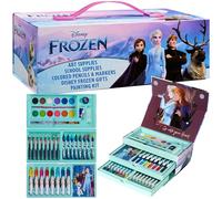 Disney Maletín Pinturas para Niñas Frozen con Ceras y Lápices de Colores 40+ Pzs Frozen Juguetes para Colorear Maletin Colores Niña Regalos para Niñas 3 Años