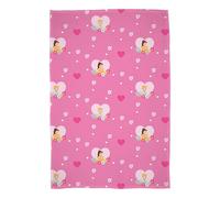 Disney Manta de Felpa con Licencia Oficial Princess, Manta cálida y Supersuave | Diseño «Flower Power» | Ideal para el hogar, el Dormitorio, Las Fiestas de Pijamas y el Camping. 100 x 150 cm