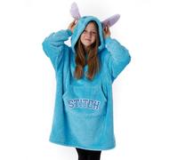 Disney Manta portátil para niñas Lilo & Stitch en Azul | Sudadera con Capucha de Forro Polar con Personajes para niños | Ropa de Descanso cálida y acogedora Jersey Pesado con Capucha