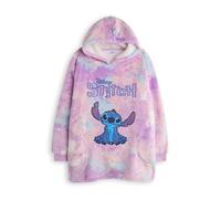 Disney Manta portátil para niñas Lilo & Stitch en Azul | Sudadera con Capucha de Forro Polar con Personajes para niños | Ropa de Descanso cálida y acogedora Jersey Pesado con Capucha